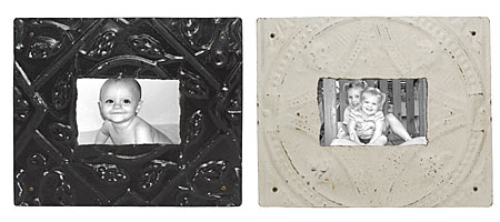 Small Reclaimed Tin Frames