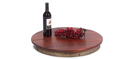 Lazy Daisy Reclaimed Wine Barrel Lazy Susan
