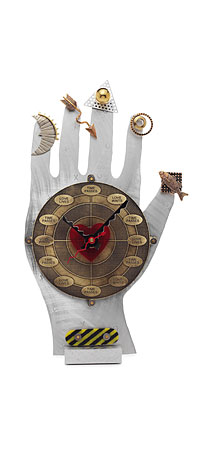 techno hand clock