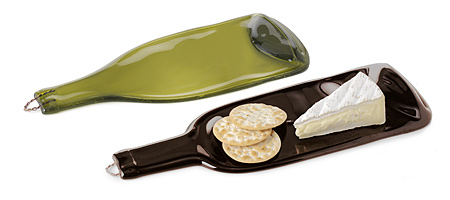 Recycled Wine Bottle Platters
