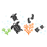 SEA ANIMAL PEEL & STICK WALL GRAPHICS