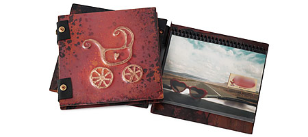 Baby Carriage Handmade Copper Photo Album