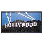RECLAIMED LICENSE PLATES HOLLYWOOD SIGN WALL ART
