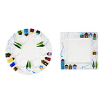 SEDER AND MATZAH PLATES