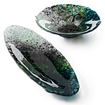 The Glass Forest | fused glass decorative serveware :  artistic decorative bowls brenda griffith home decor
