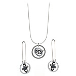 GYRO NECKLACE AND EARRINGS