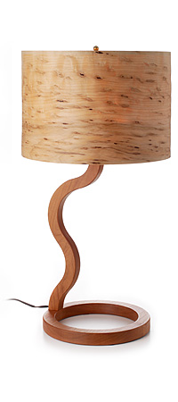 Cherry and Raisin Maple Wooden Lamp