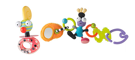 Chacha Buggy Rattle and Linki Teether