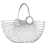 WIRE BASKET WITH HANDLE