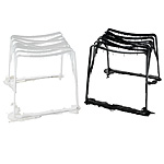 STRASS STOOL | Dripping Paint Stool By Modern Designer Michelle Ivankovic  In Black Or White | UncommonGoods :  stools michelle ivanko drippy paint funky