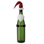 SANTA BOTTLE TOPPER | Santa Claus Mini Scarves, Beard, Hats and Belts For Wine And Liquor Bottles - Make Great, Unique, Holiday And Christmas Gifts | UncommonGoods from uncommongoods.com