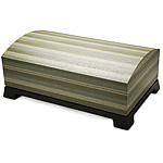 GREEN STRIPE HEIRLOOM KEEPSAKE BOX