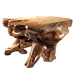 ORGANIC SHAPED WOOD TABLE | Fir Tree Root Tables Gnarled, Twisted, Handsome, Rugged, Rustic | UncommonGoods from uncommongoods.com
