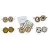 novelty cufflinks city transit token cufflinks