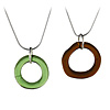 LARGE RECYCLED GLASS BOTTLE NECKLACES | Glass Beer, Coke, Riesling And Red Wine Bottles Cirlce Open Necklaces By Kathleen Plate | UncommonGoods