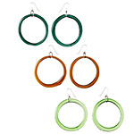 LARGE RECYCLED GLASS BOTTLE EARRINGS