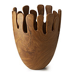 TEAK CORONUS BOWL