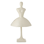 IVORY OVER ALUMINUM FEMALE BUST | Female Form Decorative Object Ballerina Graceful Elegant Curvaceous Gorgeous Delicate Lovely | UncommonGoods :  uncommongoods bathroom accent bedroom accent female bust