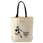 100% RECYCLED COTTON SHOPPER TOTE