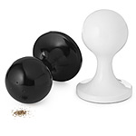 GIANT WHITE SALT & BLACK PEPPER SHAKER SET | J Schatz Artful, Graphic, Contrasting Salts And Peppers Shakers For Kitchen Dining Room Table | UncommonGoods from uncommongoods.com