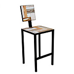 RECLAIMED PATCHWORK STOOL