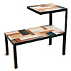 Reclaimed Patchwood Two-Tier End Table