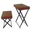 reclaimed douglas fir folding tables