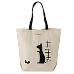 100% RECYCLED COTTON SQUIRREL TOTE