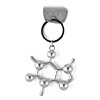 MOLECULAR KEYCHAIN - CAFFEINE | Dr. Raven Hanna, Scientist turned Artist, Sterling Silver Caffeinated Molecules That Keep Us Awake And Alert, Scientific, Chemistry Jewelry | UncommonGoods :  coffee fun