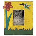 RECLAIMED WOOD & TIN HUMMINGBIRD FRAME