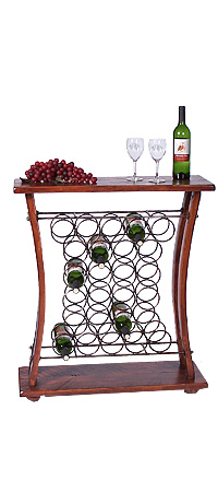 Recycled Wine Barrel Wine Display