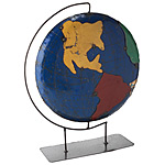JUNKYARD GLOBE WITH STAND