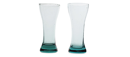 Recycled Windshield Beer Glasses 