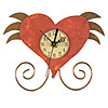 Heart With Wings Desk Clock