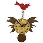 BIRD PENDULUM WALL CLOCK