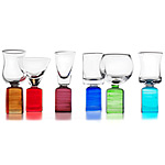 COLORED SHOT GLASSES - SET OF 6