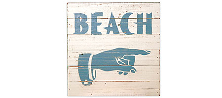 Beach Wall Sign