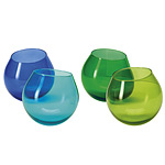 HULA GLASSES - SET OF 4 - COOL COLORS