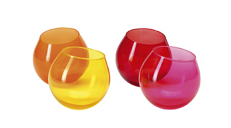 Hula Glasses - Set of 4 - Warm Colors