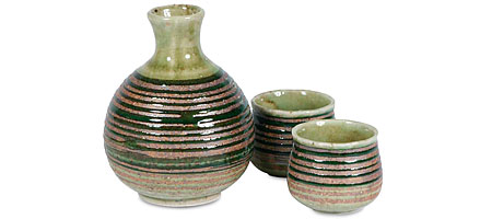 Stripe Sake Set