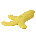 BANANA DOORSTOPPER | Rubber Yellow Banana Doorstopper, Japanese Design, Cartoonish, Silly, Fun, Functional, Home Accent, Kids Room, Home Decor | UncommonGoods from uncommongoods.com