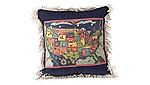 USA Map Pillow