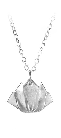 Origami Lotus Necklace