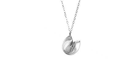 Origami Fortune Cookie Necklace