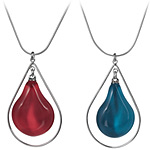 GLASS TEAR DROP NECKLACE