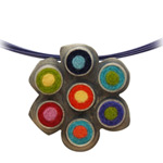FELT FLOWER PIN/NECKLACE