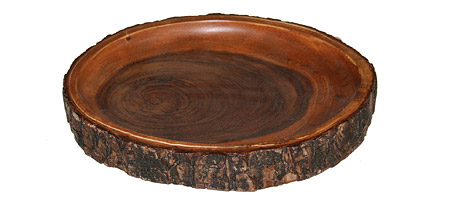 KAMANI BARK BOWL | Bark Tray, Wood Circular Dish, Kamani Bowl | UncommonGoods :  handmade wood bowl tray