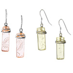 DEPRESSION GLASS EARRINGS