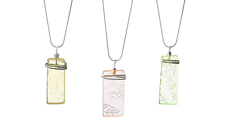 Depression Glass Necklace