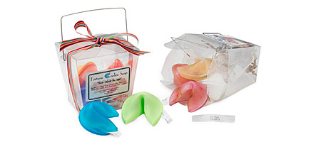 FORTUNE COOKIE SOAP SETS | Soap, Pastel, Fortune Cookie, Handmade in Tulsa | UncommonGoods from uncommongoods.com